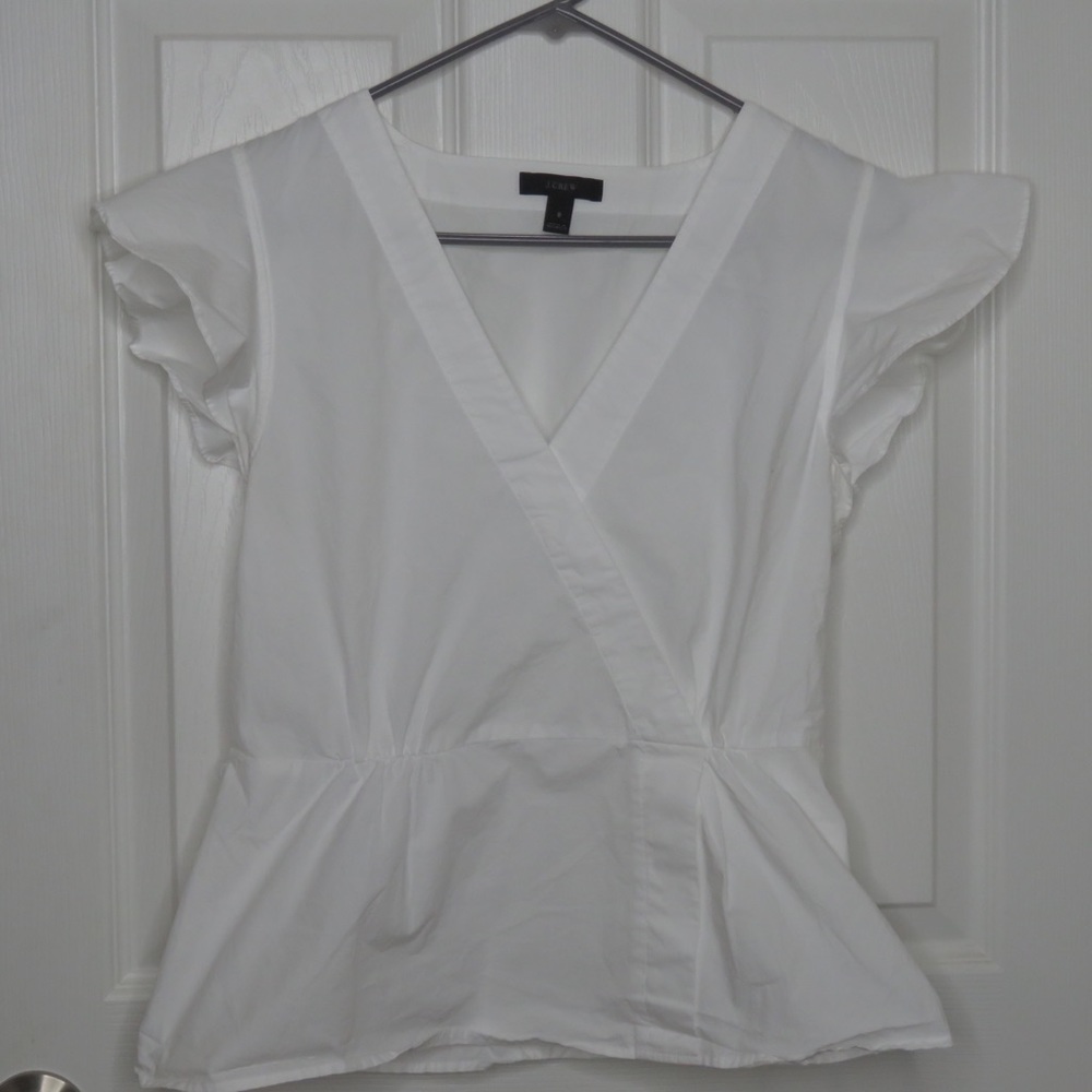 J. Crew tie blouse